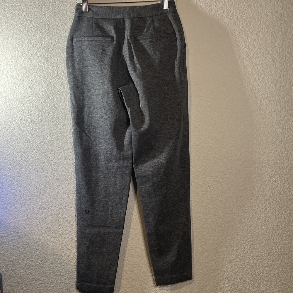 Lululemon Marle Ponte GRAY High Waist Zip Fly Slim Fit Dress Pants SIZE 2